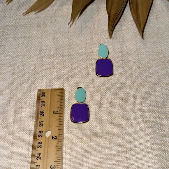Boho geo earrings M515 - Picture 3 of 3